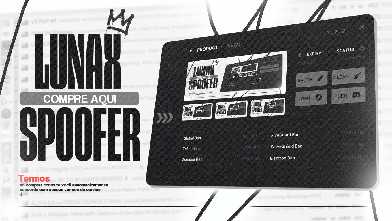 Banner do Lunax Spoofer