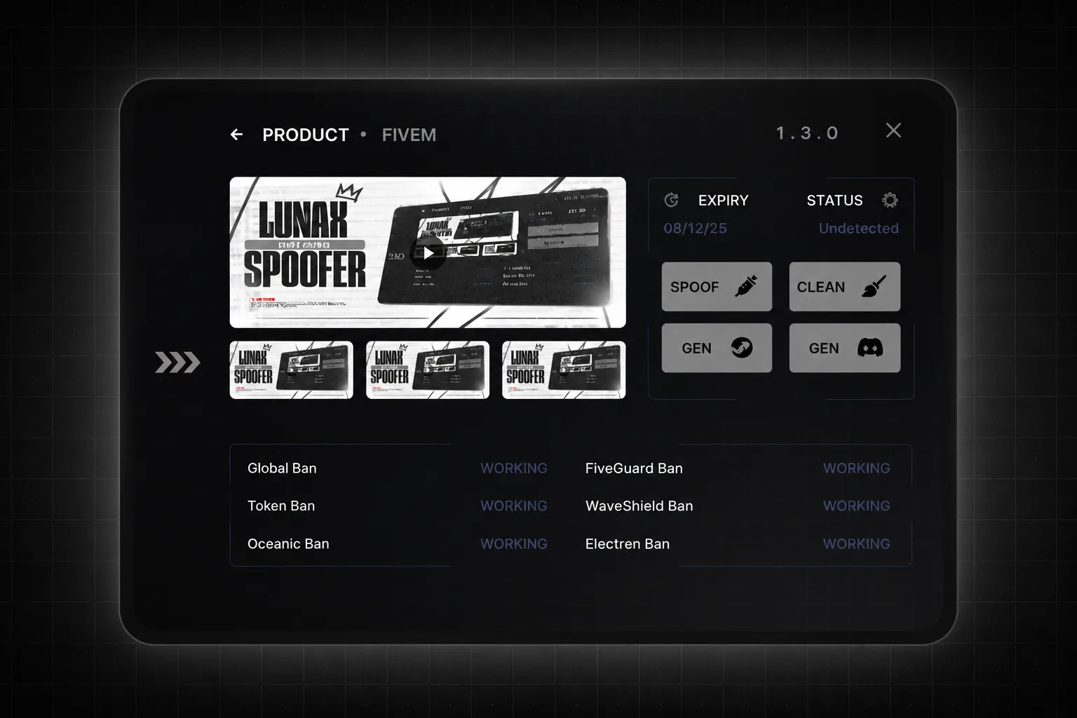 Imagem de apresentação do Lunax Spoofer